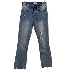 Pistola Lennon High Rise Cropped Raw Hem Distressed Boot Cut Jeans‎ Size 24